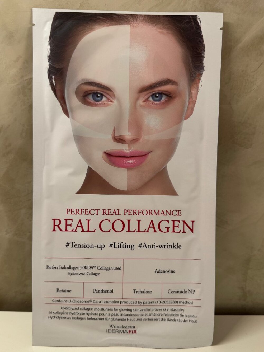 Lifting & Anti-wrinkle DERMAFIX Real Collagen Face Mask 1pc